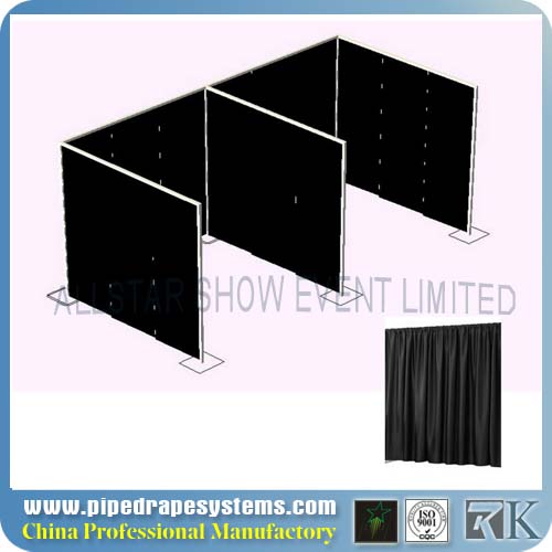 RK pipe and drape systems for shows,hotel and room divider