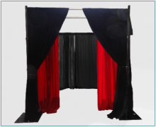 RK pipe & drape for photo booth systems