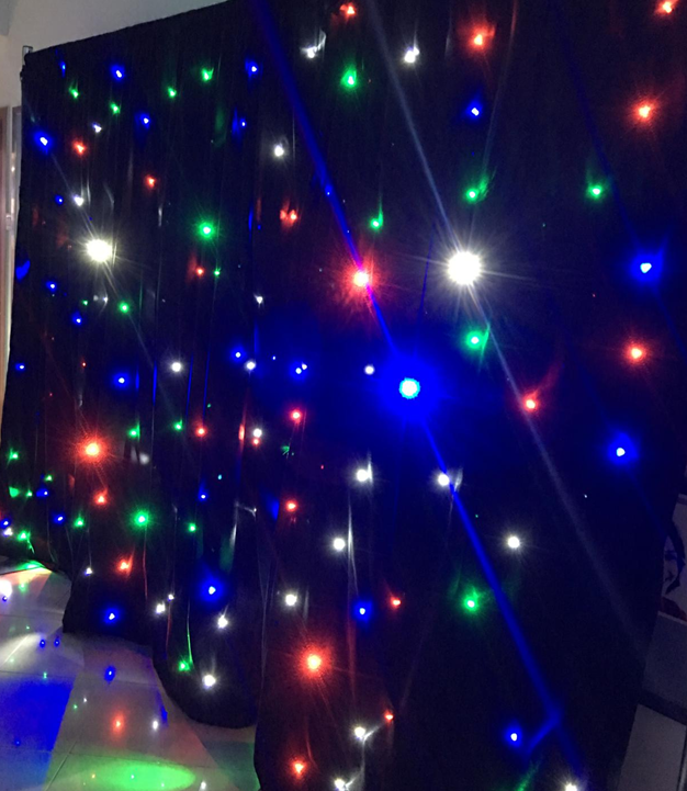 RK Pretty Led Star Curtains Backdrop Kits for sale