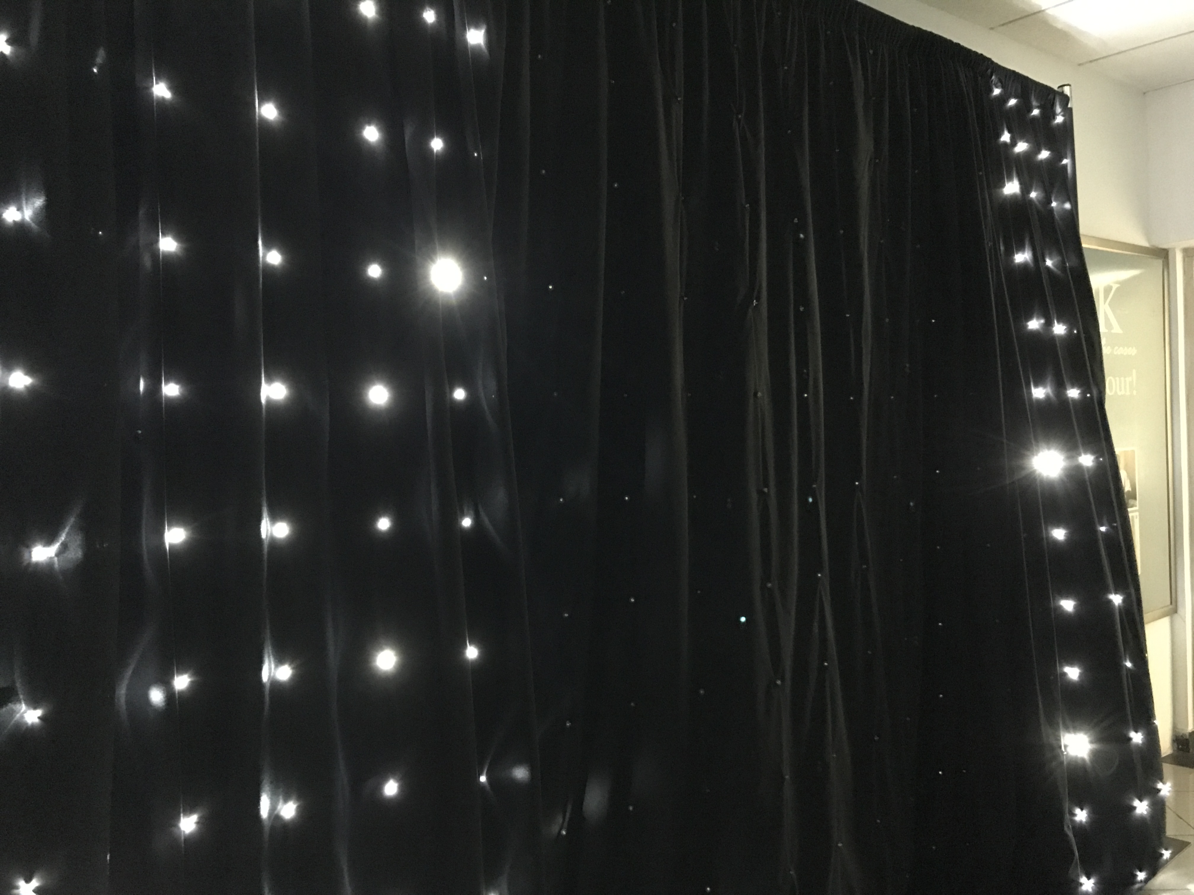 RK LED star curtains show