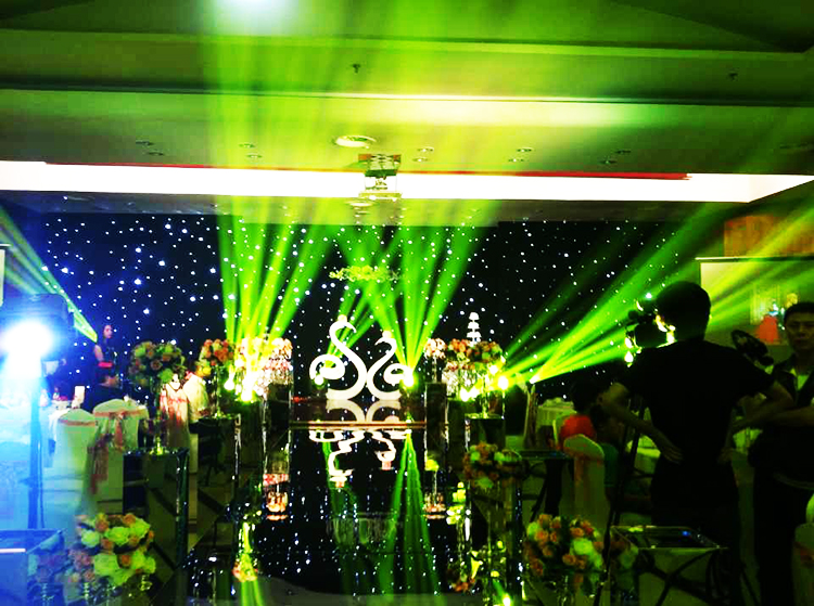  wholesale led star curtain wall for wedding China