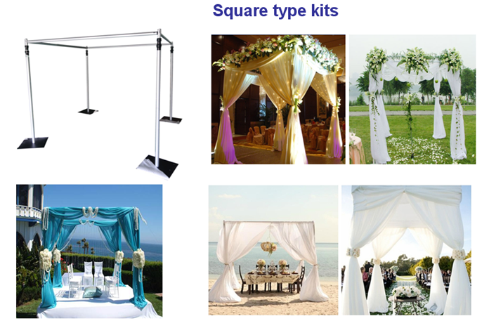 pipe and drape wedding tent kits