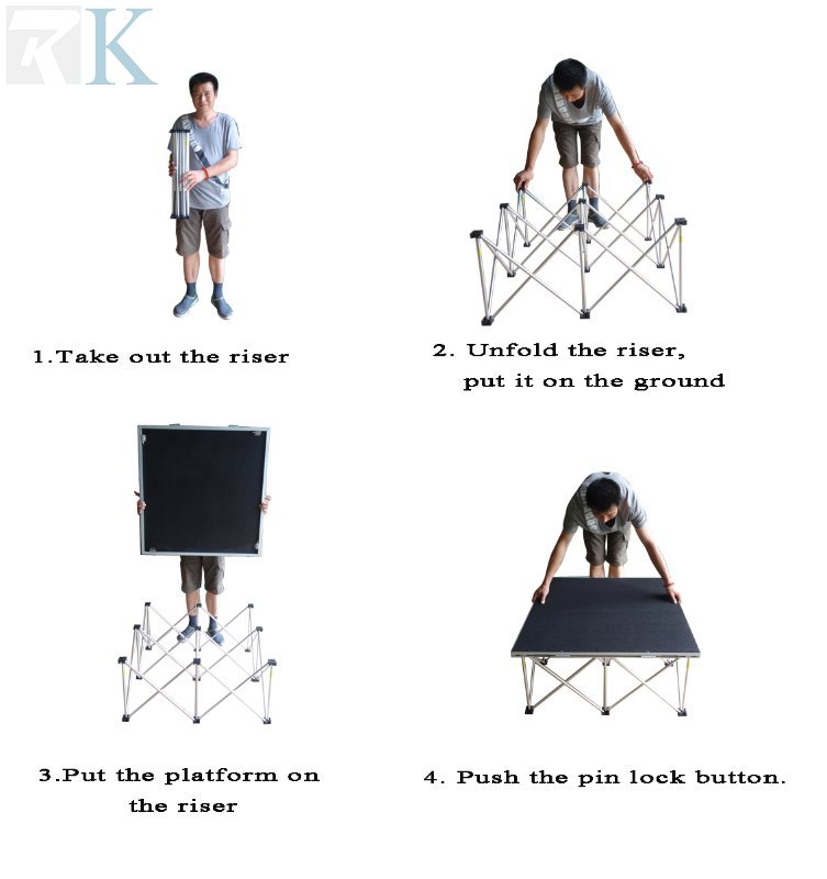 installtion of portable smart staging system