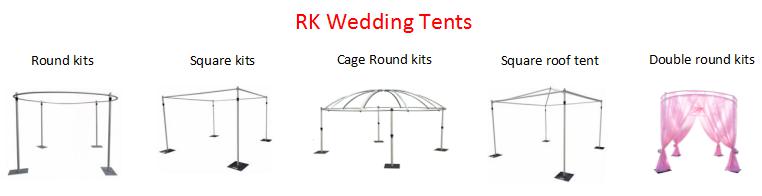 RK wedding pipe and drape tent