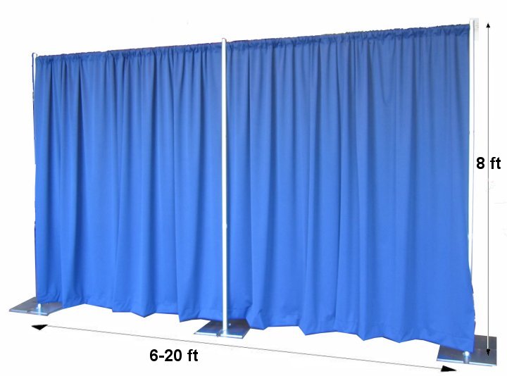 pipe and drape backdrop system for events wholesale
