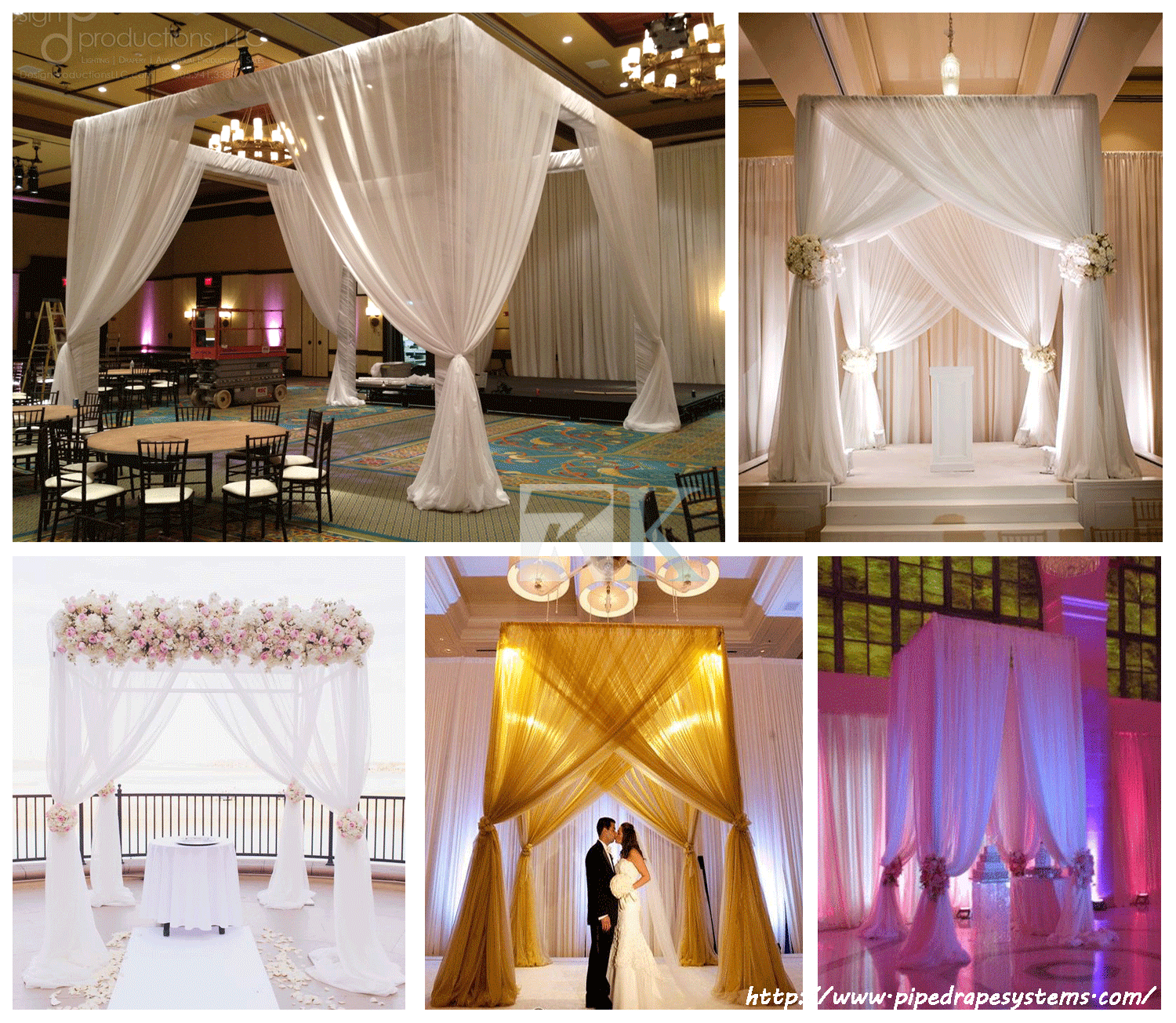 RK Wedding pipe and drape tent solutions
