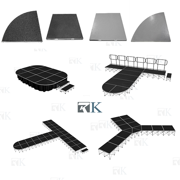 RK Stage surface shape, combination and stage platform material type