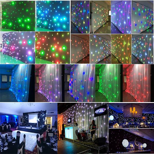 RK LED/RGB star curtains