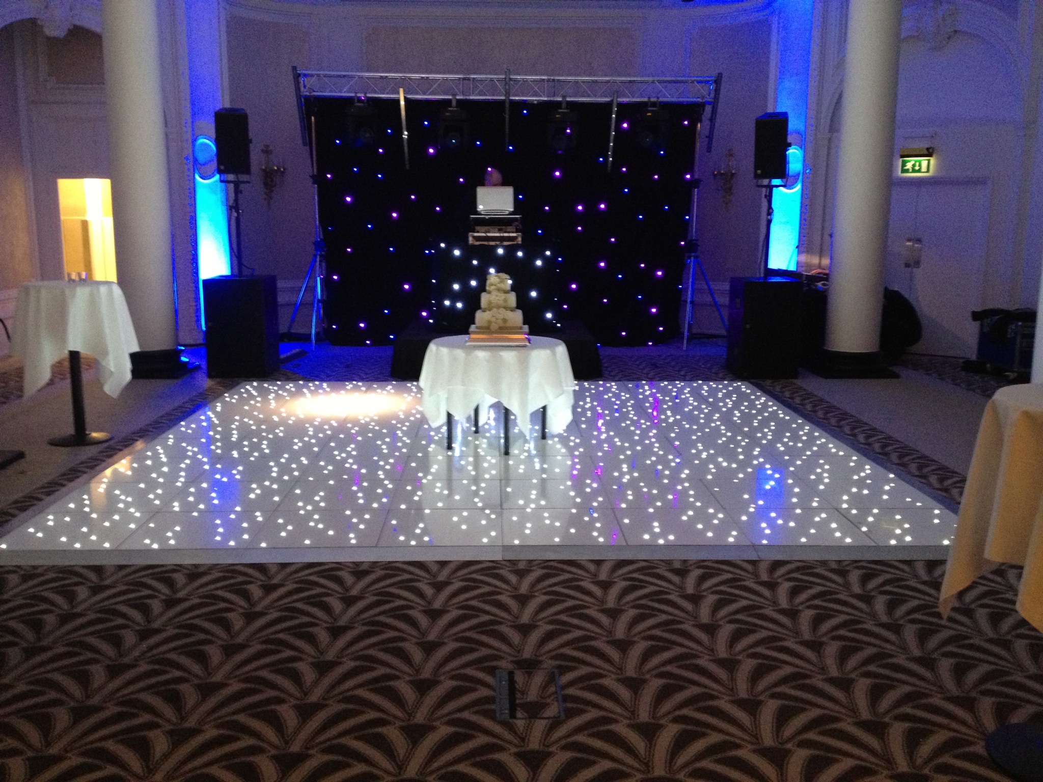 Acrylic starlit LED dance floor