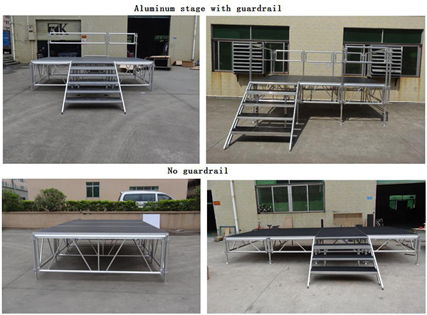 portable aluminum stage show