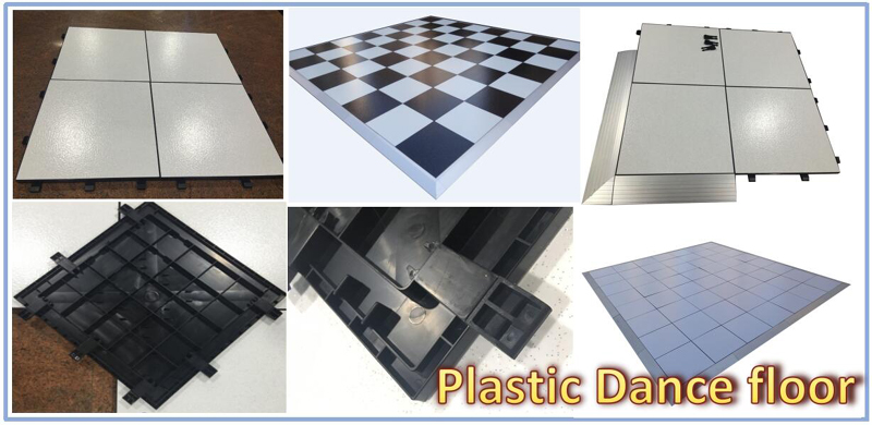 RK PVC dance floor of surface and back