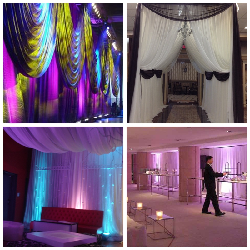 Pipe and Drape Wedding Decoration