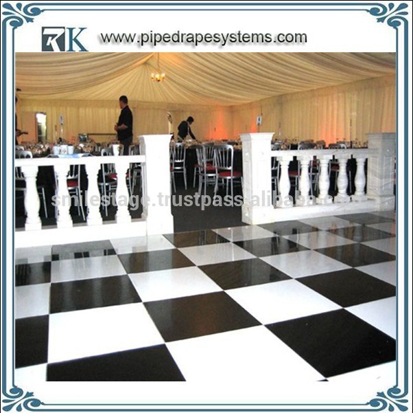 black and white dance floor