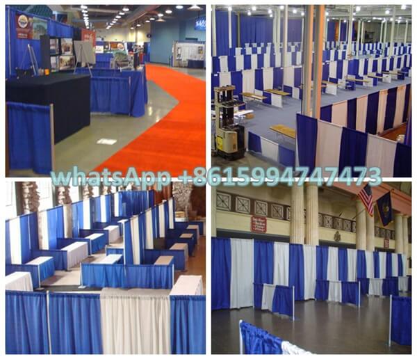 pipe and drape trade show booth