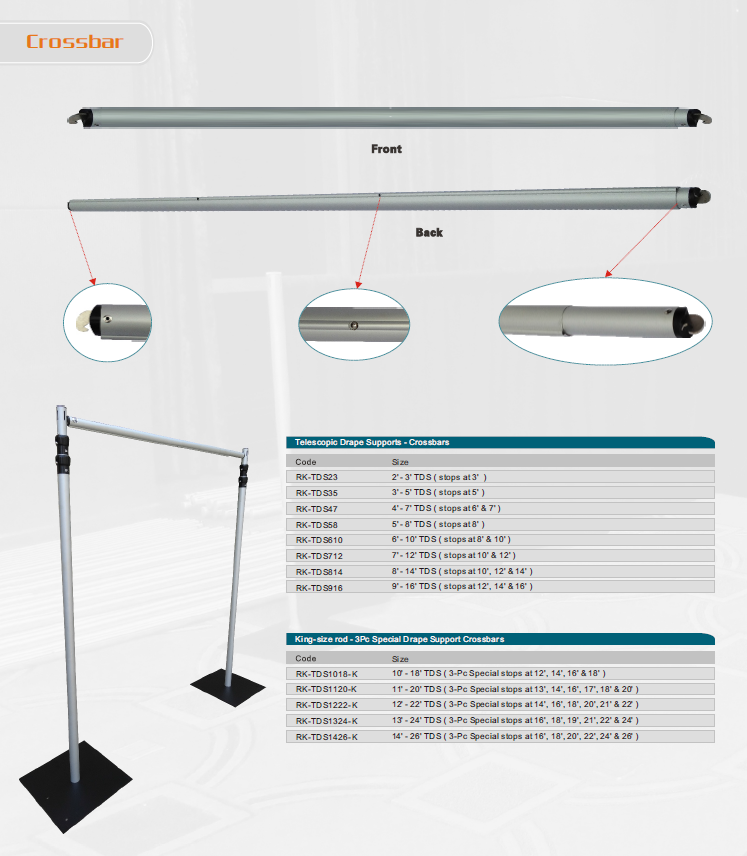 croosbar of pipe stand