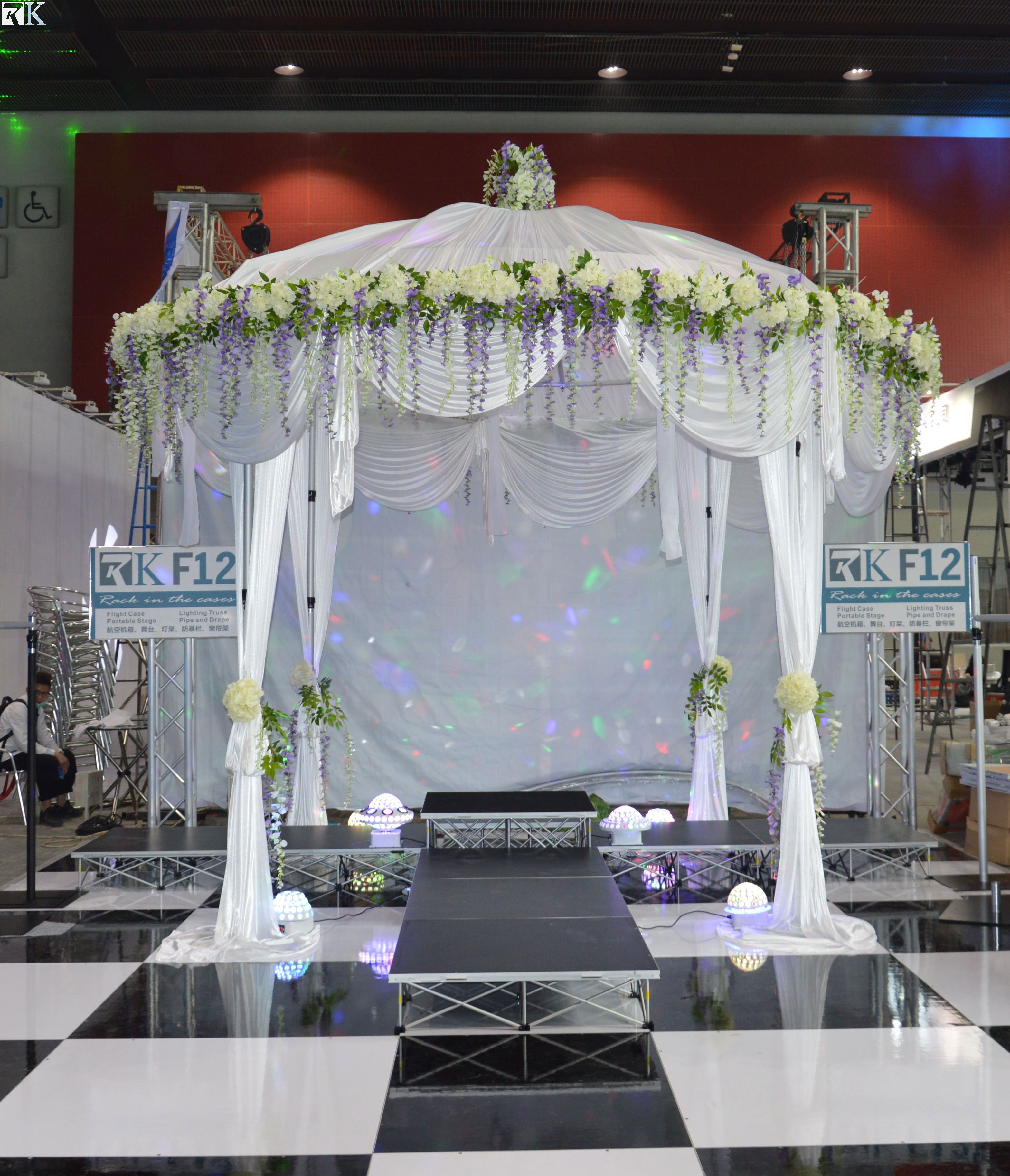 pipe and drape system for wedding events