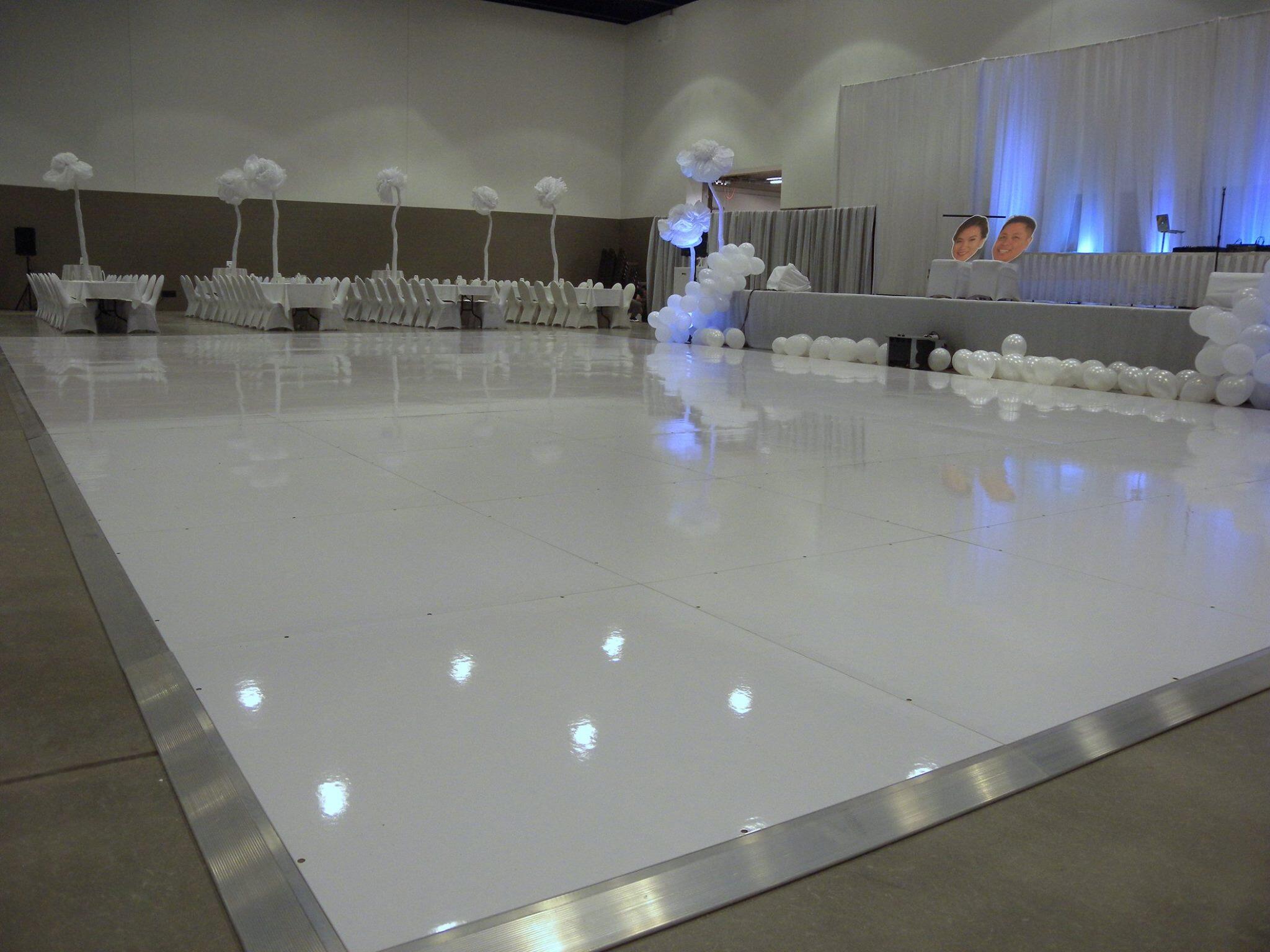wedding white dance floors