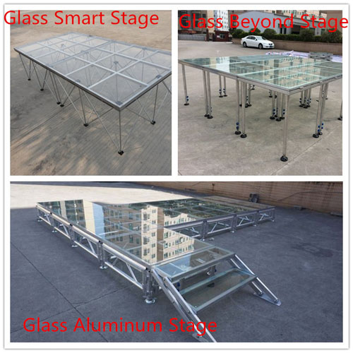 3 style glass stages